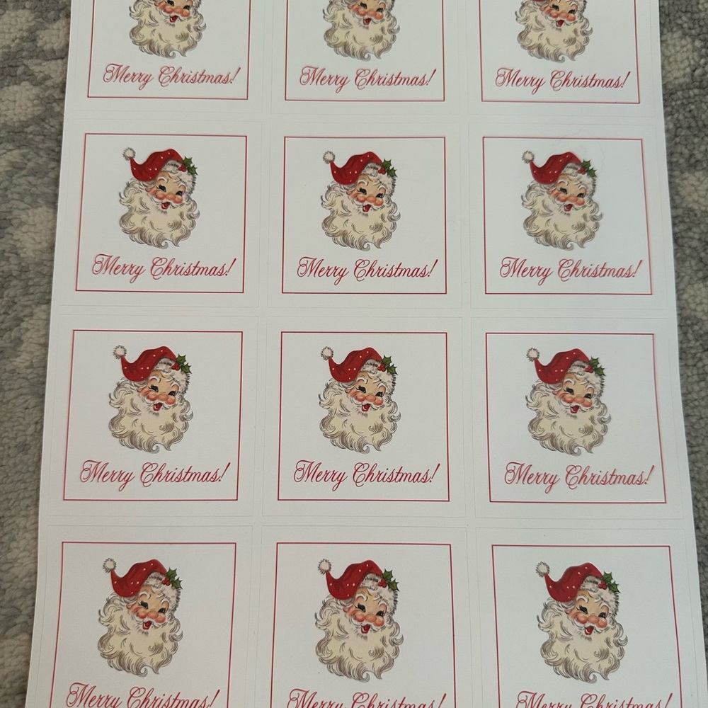 Santa Claus Christmas Party Stickers